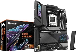 Материнская плата GIGABYTE X870E AORUS PRO AMD AM5 LGA 1718, ATX, DDR5, 4x M.2, PCIe 5.0, USB4, Wi-Fi7, 2.5GbE LAN, EZ-Latch, 5-летняя гарантия.