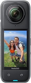 Водонепроницаемая экшн-камера Insta360 X4-8K с обзором 360 градусов, видеосъемкой в ​​формате 4K с широким углом обзора, эффектом невидимой селфи-палки, съемными защитными накладками на объектив, временем автономной работы 135 минут, редактированием с помощью ИИ, стабилизацией изображения, подходит для спорта, путешествий и активного отдыха.