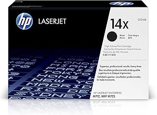 Черный тонер-картридж HP 14X повышенной емкости | Совместим с принтерами HP LaserJet Enterprise M712 Series, HP LaserJet Enterprise MFP M725 Series | CF214X