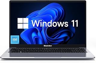 Ноутбук Blackview 2025, компьютер для бизнеса и студентов, четырехъядерный N150 (до 3,6 ГГц, лучше, чем N5095/N95/N97/N100), 16 ГБ DDR4, 256 ГБ SSD, 15,6-дюймовый FHD IPS TÜV экран, быстрая зарядка Type-C 100 Вт, HDMI 4K