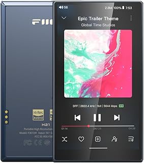 Портативный музыкальный плеер FiiO M21 на Android 13, MP3-плеер Walkman, процессор Snapdragon 680, 4* ЦАП CS43198, поддержка Hi-Res Audio, DSD, Bluetooth, LDAC (сине-черный).