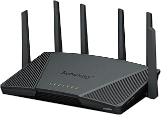 Synology RT6600ax — трёхдиапазонный Wi-Fi-роутер 4x4 160 МГц, Ethernet 2,5 Гбит/с, сегментация VLAN, поддержка нескольких SSID, родительский контроль, защита от угроз, VPN (версия для США).
