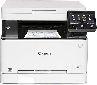 Canon imageCLASS MF653Cdw — беспроводной двусторонний цветной лазерный принтер, многофункциональное устройство с функцией копирования и сканирования, мобильная совместимость, 3-летняя ограниченная гарантия, скорость печати 22 стр./мин, белый цвет.