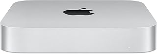 Apple Mac Mini 2023 года с процессором Apple M2 и 8-ядерным процессором (8 ГБ ОЗУ, 256 ГБ SSD-накопитель), серебристый (восстановленный).