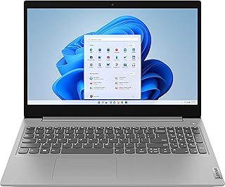 Ноутбук Lenovo Ideapad 3 2022 года, 15,6-дюймовый сенсорный HD-экран, процессор Intel Core i3-1115G4 11-го поколения, 8 ГБ оперативной памяти DDR4, SSD-накопитель PCIe NVMe 256 ГБ, HDMI, веб-камера, Wi-Fi 5, Bluetooth, Windows 11 Home, платиновый серый цвет.