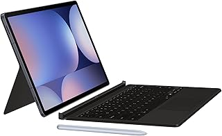 Чехол-клавиатура Samsung Galaxy Tab Book с клавишами AI для Galaxy Tab S10 Ultra и S9 Ultra, съемная платформа, удобство использования, как на ПК, беспроводное совместное использование клавиатуры, международная версия, черный.