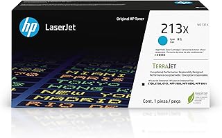 Оригинальный голубой тонер-картридж HP 213X повышенной емкости для принтеров LaserJet, модель W2131X. Совместим с принтерами HP LaserJet Enterprise 5700, 5800, 6700, 6701, 6800, 6801.