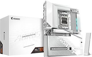 Материнская плата GIGABYTE X870 AORUS Stealth ICE AMD AM5, ATX, DDR5, 4x M.2, PCIe 5.0, 2x USB-4, USB-C, Wi-Fi 7, 5GbE LAN, EZ-Latch