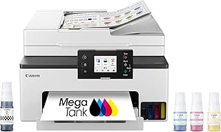 Многофункциональный беспроводной принтер Canon Megatank GX2020 Supertank [Megatank] | Печать, копирование и сканирование | Мобильная печать | 2,7-дюймовый цветной сенсорный ЖК-экран | Автоматическая подача документов и автоматическая двусторонняя печать