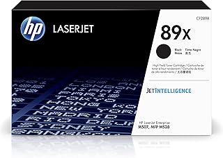 Черный тонер-картридж HP 89X повышенной емкости для принтеров HP | Совместим с принтерами серий: LaserJet Enterprise M507, LaserJet Enterprise MFP M528 | CF289X