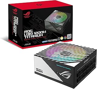 Блок питания ASUS ROG Loki SFX-L 1200W Titanium (полностью модульный блок питания, 80+ Titanium, 120-мм вентилятор PWM ARGB, Aura Sync, совместимость с ATX 3.0, поддержка PCIe 5.0, 10-летняя гарантия)
