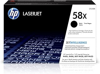 Черный тонер-картридж HP 58X увеличенного ресурса | Совместим с принтерами HP LaserJet Enterprise M406dn, Enterprise MFP M430f, Pro M404 Series, M428 Series | CF258X