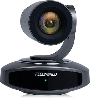 PTZ-камера FEELWORLD 4K10X с разрешением 4K, 10-кратным ускорением, USB и HDMI, для видеоконференций, прямых трансляций церковных богослужений и мероприятий с использованием Zoom, YouTube, Teams, OBS, отслеживания с помощью ИИ и автофокусировки, поддержка PoE.