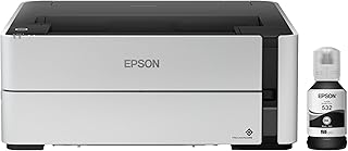 Беспроводной монохромный принтер Epson EcoTank ET-M1170 Supertank с Ethernet и 2 годами неограниченного использования чернил*, белый.