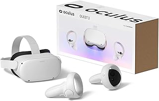 Комплект для отдыха: VR-гарнитура Oculus Quest 2 128 ГБ — универсальный набор чехлов для виртуальной реальности, белый.