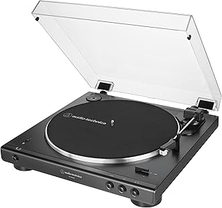 Проигрыватель виниловых пластинок Audio-Technica AT-LP60XBT-BK с полностью автоматическим беспроводным ременным приводом (черный) (ATLP60XBTBK)