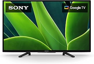 Телевизор Sony 32 дюйма 720p HD LED HDR серии W830K с Google TV и Google Assistant — модель 2022 года, черный.