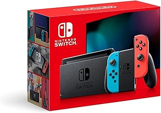 Nintendo Switch™ с неоново-синими и неоново-красными контроллерами Joy‑Con™