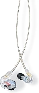 Проводные наушники Shure SE425 PRO — профессиональные звукоизолирующие наушники с детализированным звучанием, гибридным двухдрайверным излучателем, надежной фиксацией в ухе, съемным кабелем и высоким качеством — Clear (SE425-CL)