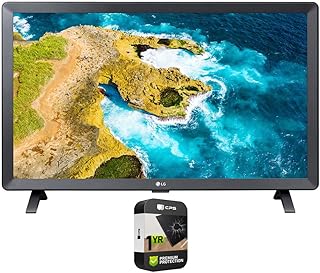 Телевизор LG 24LQ520S-PU, 24-дюймовый LED HD Smart TV с webOS в комплекте с расширенной защитой CPS на 1 год.