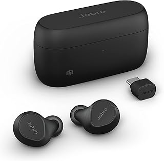 Беспроводные внутриканальные Bluetooth-наушники Jabra Evolve2 с активным шумоподавлением (ANC) и технологией MultiSensor Voice с 4 микрофонами — сертифицированы Microsoft Teams, совместимы со всеми другими приложениями для проведения совещаний — черные.