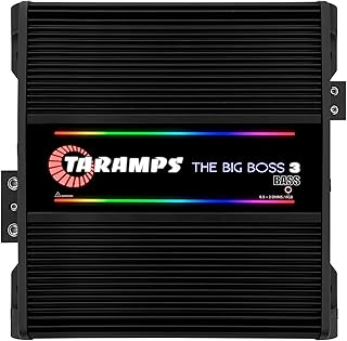 Усилитель Taramps The Big Boss 3 Bass Black, 3000 Вт RMS, 0,5–2 Ом, мультиимпедансный, моноблочный усилитель класса D, 108 RGB-эффектов, кроссовер, усиление басов, автомобильная аудиосистема, автоматическое определение импеданса, Smart 3k.