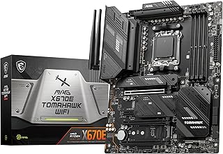 Материнская плата MSI MAG X670E Tomahawk WiFi Gaming (поддерживает процессоры AMD Ryzen 9000/8000/7000 серии, AM5, DDR5, PCIe 5.0, SATA 6 Гбит/с, M.2, USB 3.2 Gen 2, Wi-Fi 6E, Bluetooth 5.3, LAN 2,5 Гбит/с, HDMI/DP, ATX)