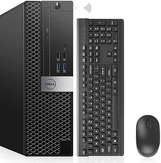 Настольный компьютер Dell OptiPlex 7040 i7, Windows 11 Pro, восстановленный, компактный форм-фактор, процессор i7-6700 3,40 ГГц, 32 ГБ оперативной памяти DDR4, новый твердотельный накопитель M.2 NVMe 1 ТБ, встроенный Wi-Fi 6E AX210, HDMI, поддержка 3 мониторов (восстановленный).