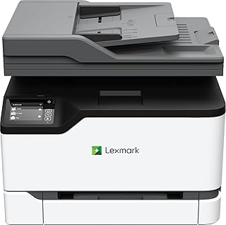 Цветной многофункциональный лазерный принтер Lexmark CX331adwe с сенсорным экраном, офисным сканером, копиром, поддержкой мобильных устройств, автоматической двусторонней печатью и аналоговым факсом, беспроводной связью, белый цвет, 26 стр./мин (монохромный/цветной), 600 dpi (40N9070)