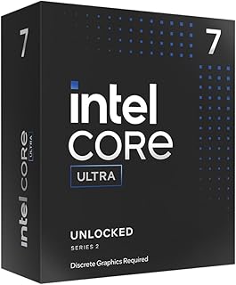 Процессор Intel Core Ultra 7 Desktop Processor 265KF — 20 ядер (8 P-ядер + 12 E-ядер) с частотой до 5,5 ГГц.
