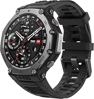 Смарт-часы Amazfit T-Rex 3 Outdoor с 48-мм AMOLED-дисплеем, офлайн-картами и навигацией, 6 спутниковыми системами, двухдиапазонным GPS, 27 днями автономной работы, более 170 спортивными режимами, возможностью фридайвинга на глубине до 45 м. Подходят для Android и iPhone.