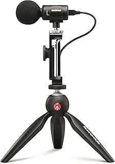 Комплект Shure MV88+ Video Kit — цифровой стереофонический конденсаторный микрофон для Apple и Android, в комплекте со штативом Manfrotto PIXI, зажимом для телефона, креплением, кабелями для iOS и USB-C для обеспечения совместимости и подключения нового уровня.