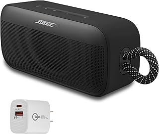 Портативная Bluetooth-колонка Bose SoundLink Plus, беспроводная уличная колонка, до 20 часов автономной работы, водонепроницаемая и пылезащитная + настенное зарядное устройство Green Extreme 20 Вт с 2 портами (черное)