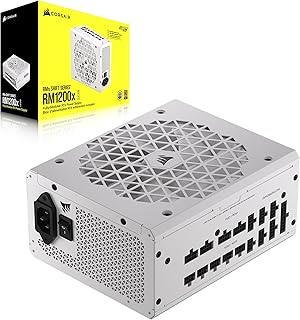 Блок питания CORSAIR RM1200x Shift Fully Modular ATX - 80 Plus Gold - ATX 3.0 - PCIe 5.0 - Zero RPM - Модульный боковой интерфейс - Белый