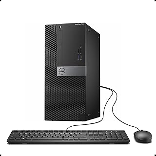 Настольный компьютер Dell 7050 Mini Tower, процессор Intel i7-7700 до 4,20 ГГц, 32 ГБ DDR4, новый NVMe SSD 1 ТБ + HDD 2 ТБ, USB, Wi-Fi, Bluetooth, беспроводная клавиатура и мышь, Windows 11 Pro (восстановленный).
