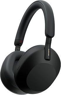 Беспроводные наушники Sony WH-1000XM5 с шумоподавлением - 30 часов работы от батареи - Накладные - Оптимизированы для Alexa и Google Assistant - Встроенный микрофон для звонков - Черный - Международная версия. Гарантия отсутствует.