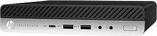 HP EliteDesk 800 G4 Настольный мини-ПК, Intel Six Core i5 8500T 2.1 ГГц, 32 ГБ DDR4 ОЗУ, 1 ТБ NVMe M.2 SSD, Wi-Fi, USB Type-C, Windows 11 Pro (восстановленный)