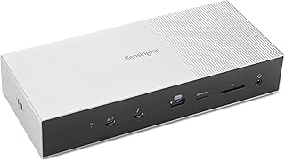Док-станция Kensington SD5000T5 Thunderbolt 5 – для двух дисплеев MacBook M1/M2/M3/M4 Pro и Max; для трех дисплеев Windows TB5; совместима с TB4, питание 140 Вт (K35201NA)