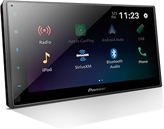 Цифровой мультимедийный ресивер Pioneer DMH-1770NEX Double-DIN, проводное подключение Apple CarPlay и Android Auto, 6,8-дюймовый емкостный сенсорный экран.