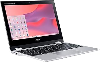 Acer - Chromebook Spin 311 | 11,6-дюймовый ноутбук-трансформер с сенсорным экраном | MediaTek Kompanio 500 MT8183C | 4 ГБ LPDDR4X | 64 ГБ eMMC (Pure Silver) (CP311-3H-K5WQ)