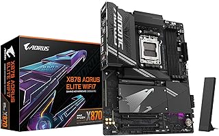 Материнская плата GIGABYTE X870 AORUS Elite WIFI7 AMD AM5 LGA 1718, ATX, DDR5, 4x M.2, PCIe 5.0, USB4, WIFI7, 2.5GbE LAN, EZ-Latch, 5-летняя гарантия.