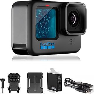 GoPro HERO11 Black – Упаковка для интернет-магазина – Водонепроницаемая экшн-камера с видео 5.3K60 Ultra HD, фотографиями 27 Мп, датчиком изображения 1/1.9", прямой трансляцией, веб-камерой и стабилизацией изображения.