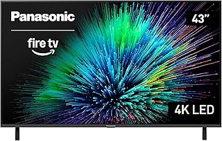 Телевизор Panasonic W70 Series (модель 2025 года) 43" LED 4K Ultra HD Smart Fire TV, поддержка Alexa Press & Ask, Apple AirPlay, HDR10+, HDMI 2.1 и Bluetooth - 43W70BP