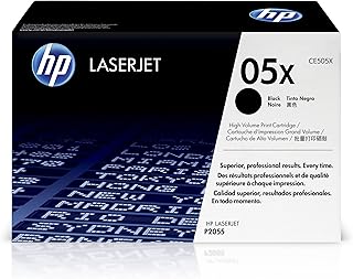 Черный тонер-картридж HP 05X увеличенного ресурса | Совместим с принтерами HP LaserJet серии P2055 | CE505X