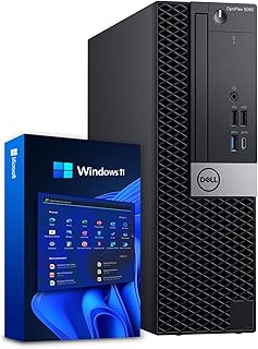 Настольный компьютер Dell OptiPlex 5060 под управлением Windows 11 | Процессор Intel Core i5-8500 шестиядерный (4,3 ГГц Turbo) | 16 ГБ оперативной памяти DDR4 | SSD-накопитель 500 ГБ + HDD 1 ТБ | Wi-Fi + Bluetooth | Домашний или офисный ПК (восстановленный)