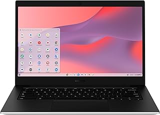 Ноутбук Samsung Galaxy Chromebook Go 14 дюймов, процессор Intel Celeron N4500, 4 ГБ ОЗУ, 64 ГБ памяти, ChromeOS, модель XE340XDA-KA2US, студенческий ноутбук, готов к началу учебного года, серебристый.