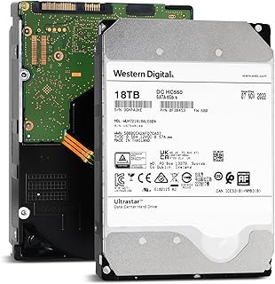 Жесткий диск Western Digital DC HC550 18 ТБ SATA 6 Гбит/с 7200 об/мин 3,5 дюйма, корпоративного класса - WUH721818ALE604 (0F38453) (восстановленный)
