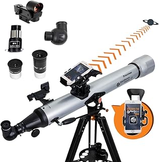Телескоп Celestron 22451 StarSense Explorer LT 80AZ с поддержкой мобильного приложения – работает с приложением StarSense, которое поможет вам находить звезды, планеты и многое другое – совместим с iPhone/Android