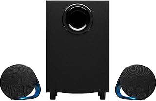 Игровая акустическая система Logitech G560 для ПК с 7.1-канальным объемным звуком DTS:X Ultra, игровой подсветкой LIGHTSYNC RGB, двумя динамиками и сабвуфером, Bluetooth, USB, обеспечивающая полное погружение в игровой процесс — черная.