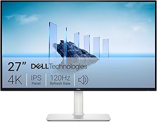 Монитор Dell 27 Plus 4K - S2725QS - 27-дюймовый 4K (3840 x 2160) 120 Гц 16:9, IPS-панель, AMD FreeSync Premium, sRGB 99%, встроенные динамики, контрастность 1500:1, Comfortview Plus - цвет «пепельно-белый»